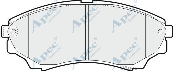 APEC BRAKING Piduriklotsi komplekt,ketaspidur PAD1470